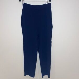 St. John‎ Collection By Marie Gray Navy Blue Side Zip Pants Santana Knit Size 4